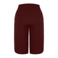 thumbnail image 6 of AherBiu Yoga Capri Pants for Women Slit 3/4 Length High Waisted Stretchy Athletic Jogging Capris with Pockets, 6 of 7
