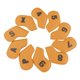 thumbnail image 1 of 10 fundas de cuero para cabeza de hierro de Golf Kusrkot Amarillo 4,5,6,7,8,9,A,S,P,x, 1 of 8