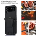 thumbnail image 6 of Allytechgroup Wallet Case for Samsung Galaxy Z Flip 4, with Crossbody Shoulder Strap Bumper Shockproof Cards Holder RFID Blocking Slim Phone Case for Galaxy Z Flip4, Black, 6 of 7