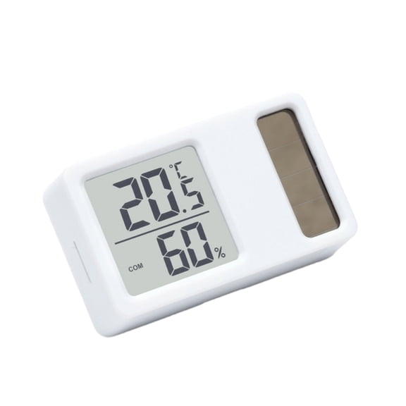 Thermometers Hygrometer Solar Powered Desktop Temperature Humidity Meter Gauge