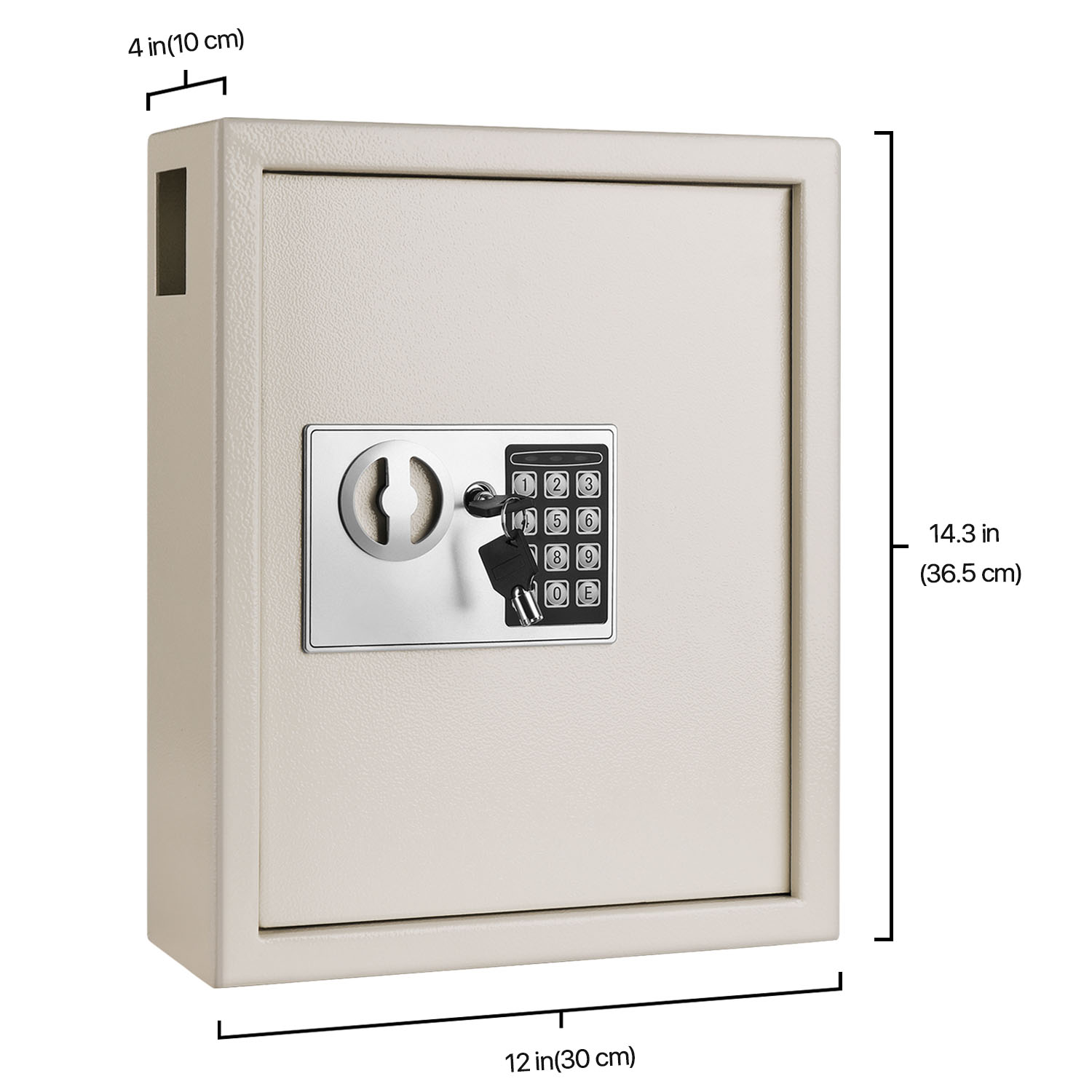 Key Cabinet Key Lock Box Wall Mount with Digital Lock, Keu Deposit Slot, 40 Key Holder Organizer Locker Case, Colored Key Tags Wall Mounted Lock Box For Keys Storage (Gray) - image 5 of 9