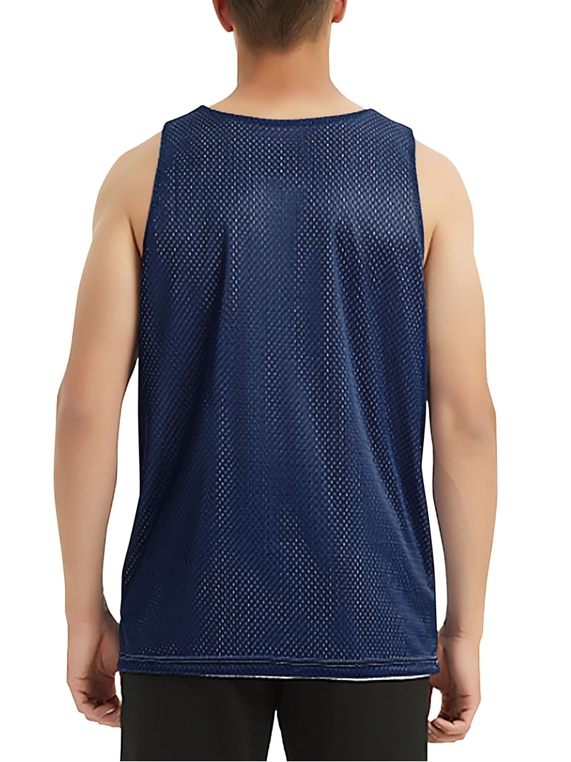 Hat and Beyond Men's U.S. Made Reversible Basketball Jersey Tank