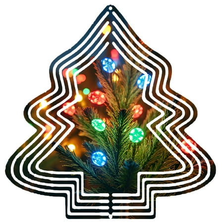 Metal Hanging Christmas Tree Wind Decorations – Colorful Garden Spinners with Festive Tree Design for Yard and Garden Decor Metal Hanging Christmas Tree Wind Decorations – Colorful Garden Spinners with Festive Tree Design for Yard and Garden Decor