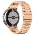 thumbnail image 3 of Bracelet de Montre en Acier Inoxydable 45MM Design Triple Perles Classique pour Tout Poignet, 3 of 5