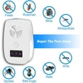 thumbnail image 3 of Repelente de plagas enchufable, repelente de plagas ultrasónico, repelente electrónico - Repelente de insectos para mosquitos, ratones, arañas, cucarachas, hormigas, ratas, pulgas, moscas (paquete de, 3 of 5