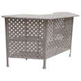 thumbnail image 4 of Cast Alumnim Weave Pattern Party Bar Table A, 4 of 7