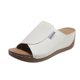 thumbnail image 1 of Sandalias Cuña Ortopédicas Verano Sin Deslizamiento para Viajes (8) Blanco, 1 of 6