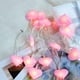 thumbnail image 5 of Luces de Hadas Decorativas en Forma de Corazón de Durazno LED, 10 Pies de Cable de Cobre Flexible, Luz Blanca Cálida, Operadas con Baterías, para Decoración de Dormitorio, Bodas, Fiestas y, 5 of 5