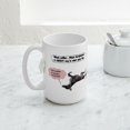 thumbnail image 5 of CafePress - Black Coffee Snoozin' Black Greyhound Large Mug - 15 oz Ceramic Large White Novelty Mug, 5 of 6