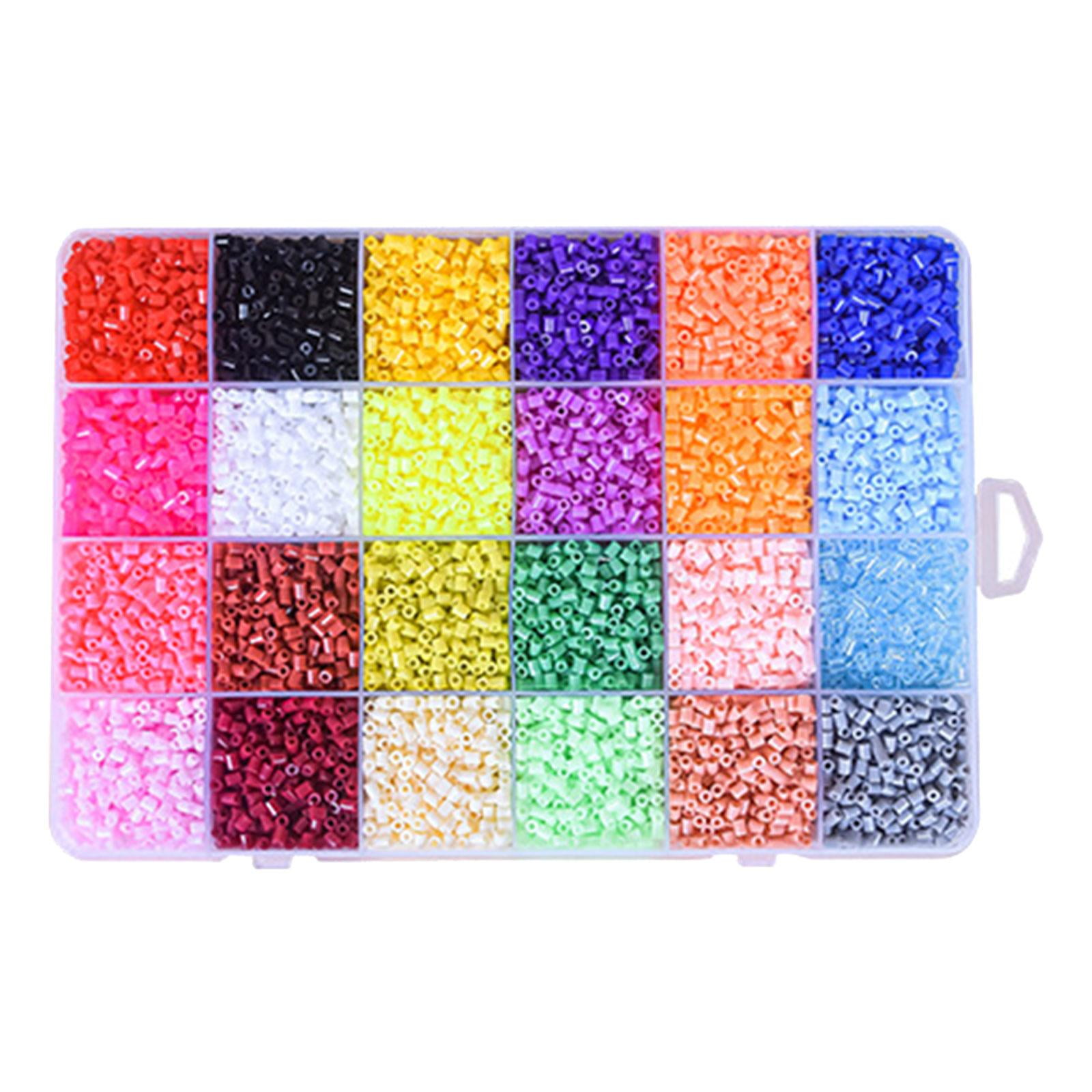 HILABEE 39000Pcs Fuse Beads Kit Creative 72 Colors DIY Art Melty Beads Hama Beads Puzzle Toys for Kids Children Party Christmas Girls