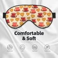thumbnail image 3 of Goofa Cups of Tea Printed Sleep Eye Mask for Men Women, Zero Eye Pressure Sleeping Mask, Light Blocking Night Blindfold, Soft Eye Shade Cover, 3 of 7