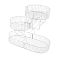 thumbnail image 2 of Cesta de frutas Organizador de 3 niveles Contador de cocina Contador de metal multipropósito Tazón de frutas para la mesa de la cebolla de papas, 2 of 8