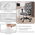 thumbnail image 4 of ZUXONGSY Cow Print Office Chair Cover Set of 2 Universal Desk Swivel Chair Cover with Elastic Edge Computer Chair Backrest and Cushion Seat Cover for Student Office Worker, 4 of 7