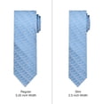 thumbnail image 3 of Jacob Alexander Men's Woven Delicate Vine Pattern Regular Neck Tie - Blue, 3 of 7
