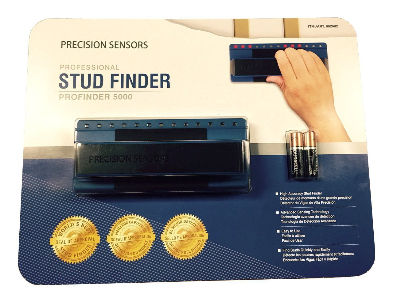Precision Sensors Stud Finder Professional Deep Scanning LED Profinder