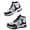 White, variant on NOEGOEU Boys Girls Sneakers Kids Tennis Non Slip Sole Fashions Lightweight Breathable Basketball Shoes (Grey,33)
