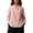 10#Pink, variant on Women's Mandarin Collar Frog Button Blouse, Long Sleeve Floral Embroidery Casual Shirt with Layered Cuffs & Side Pockets, Soft Textured Fabric Ethnic Daily Vacation Top
