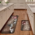 thumbnail image 2 of Kitchen Mats for Floor Kitchen Rugs Sets of 2 Non Slip Washable Brown Coffee Kitchen Rugs Anti Fatigue 47x17 Inch and 29x17, 2 of 6