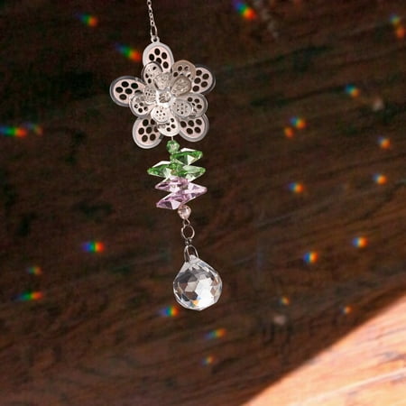 

Modern Rainbow Crystal Angel Chakra Suncatcher Car Charm Pendant