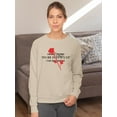 thumbnail image 2 of Not Trying To Be Difficult. Sweatshirt Women -Image by Shutterstock, Female x-Large, 2 of 4