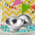thumbnail image 4 of Oimcto Bakeware (2 Hemispheres and 2 Bases),3D Sports Cake Pan Basketball Baseball Cake Aluminum Alloy Sphere Baking Mould,Include:1*Set of 3D Sports Ball Cake Pans, 4 of 6