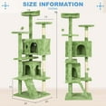 thumbnail image 7 of FDW 70in Cat Tree Tower, Scratch Posts, Condo, Toys,Perfect for Active Cats,Green, 7 of 7