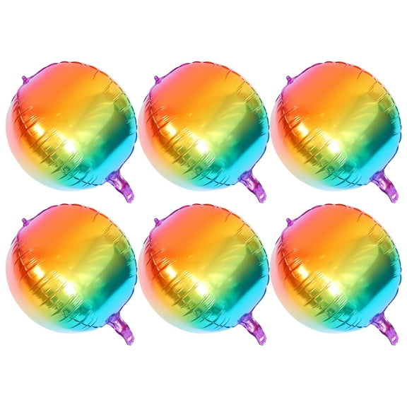 GOOHOCHY  6 Pcs Colors Decor Rainbow Balloon Fashionable Party Decorations Child