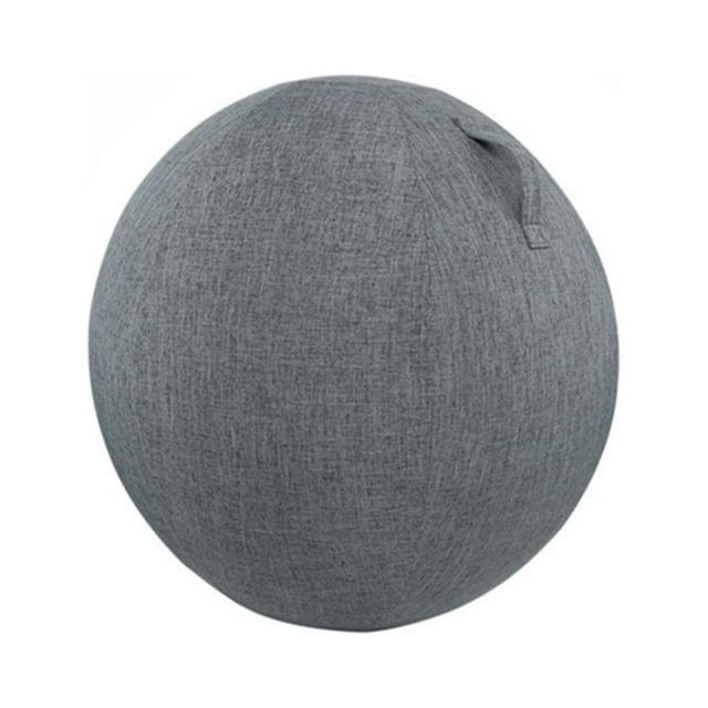 Dust-proof Anti-slid Exercise Ball Cover Cotton Flax Practical Fine Knitted Yoga Ball Cover for Home