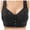 Black, variant on Bras for Older Women Plus Size Front Closure Wireless Bras No Underwire Full Coverage Everyday Bralettes (Black, 42)