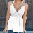 thumbnail image 2 of Lindreshi Tank Tops for Women Clearance Women's Fashion Lace Patchwork Printed Vest Sleeveless Blouse Suspenders Tops, 2 of 6