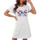 thumbnail image 5 of Camisón corto de talla grande para mujer, camisón de manga corta con estampado de pecho a la moda, camisón para mujer, 5 of 5