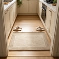 thumbnail image 5 of Zynviq Area Rugs Solid Color 23.6" X 15.7" Throw Rug Linen Washable Rectangular Khaki Small Rug for Sofa, 5 of 6