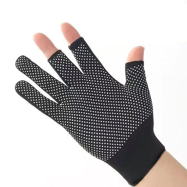 Half Finger Dotted Rubber Gloves Non-slip Fishing Courier Riding Dotted Protection Gloves Nylon