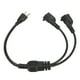 thumbnail image 1 of Cable De Alimentación Divisor En Y De Extensión, Enchufe De EE.UU. UU. 100-240 V Plug And Play Cable De Alimentación De 3 Clavijas De 1 A 2 Salidas Macho A Hembra Para Computadora, 1 of 7