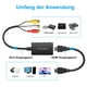 thumbnail image 4 of Convertidor RCA a HDMI, 1080P CVBS compuesto AV a HDMI Adaptador convertidor de audio y vídeo con cable HDMI para PS2/Xbox/SNES/N64/VHS/VCR Grabadora de vídeo DVD, compatible con PAL/NTSC, 4 of 7
