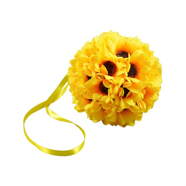 Girasol artificial para colgar, decoración para bodas y fiestas, girasol falso para colgar, amarillo