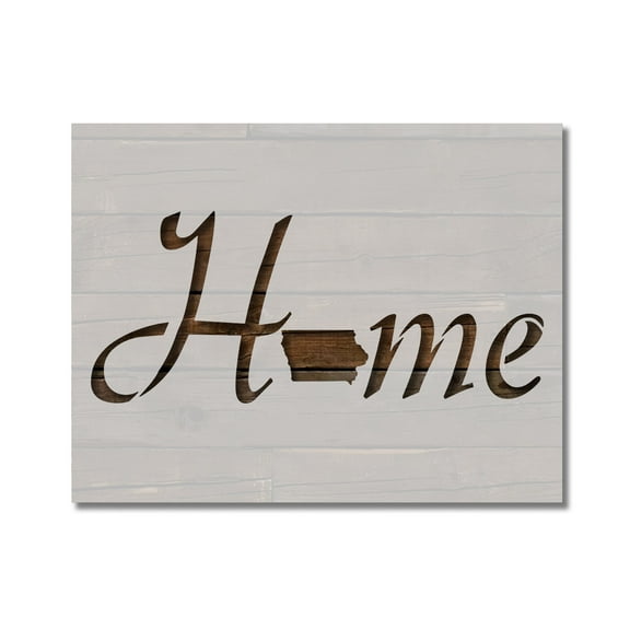 Oklahoma State Stencil Home Love Template Reusable 8.5 x 11 for Painting on Walls, Wood, Etc. By Stencilville