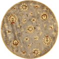 thumbnail image 1 of HomeRoots 352891 5 ft. 6 in. Round Wool Grey Area Rug, 1 of 1