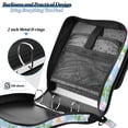 thumbnail image 4 of FORMRS Zipper Binder with Shoulder Strap 2-inch Ring 500 Sheet Capacity File Bag, Blue Floral, 4 of 5