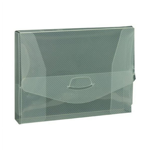 JAM Plastic Tuck Flap Portfolio, 4.5x6.1x.9, 1/Pack, Clear Grid