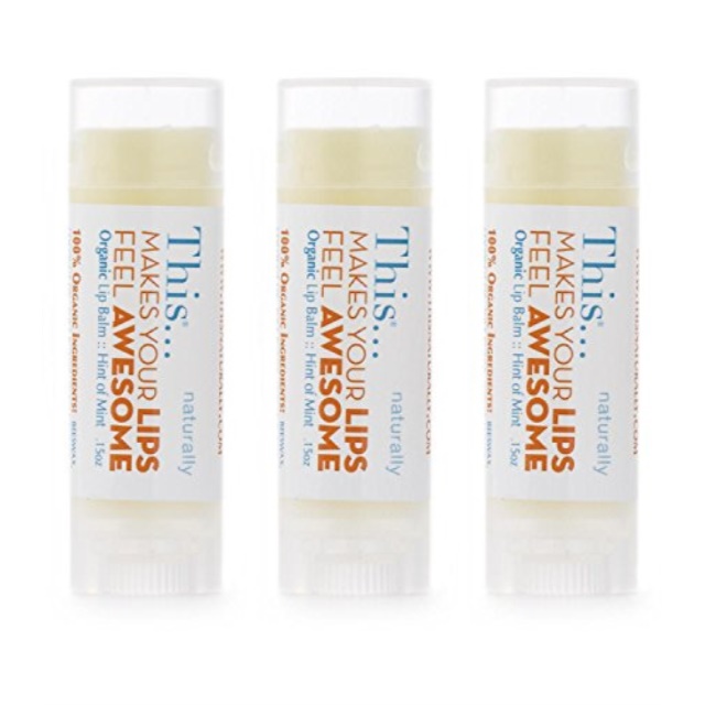 organic lip balm with jojoba oil3pack