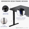 thumbnail image 4 of Escritorio de pie VIVO DESK-KIT-1G5D Electric Memory Dark Walnut, 4 of 9