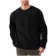 thumbnail image 2 of pstuiky camisetas de manga larga para hombre, Sudadera con cuello redondo, manga larga, color liso, para hombre, cómoda y cálida para el hogar Tops de talla grande para hombre l, 2 of 5