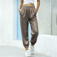 thumbnail image 2 of KAUOD Girls Sequin Sweatpants Wide Leg Sparkly Baggy Elastic Waist Performance Joggers Pants Spring Fall Track Pants, 2 of 4