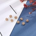 thumbnail image 5 of 100pcs 6mm Gold Plated Brass Hollow Beads Filigree Hollow Ball Metal Spacer Beads for DIY Necklace Charm Bracelet Jewelry Making, 5 of 8