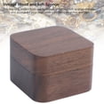 thumbnail image 4 of Caja Para Anillos De Estilo Retro Con Marco De Madera De Nogal Para Joyería De Compromiso Y Boda, Ferias Comerciales, 4 of 7