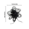 thumbnail image 3 of Helii Women Fascinator Hat Mesh Flower Tea Party Church Wedding Headwear, 3 of 4