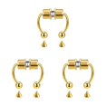 thumbnail image 4 of maskred 1/2/3/5 2021 New Fake Nose Ring Alloy Nose Hoop Septum Rings For Gold 3PCS, 4 of 6