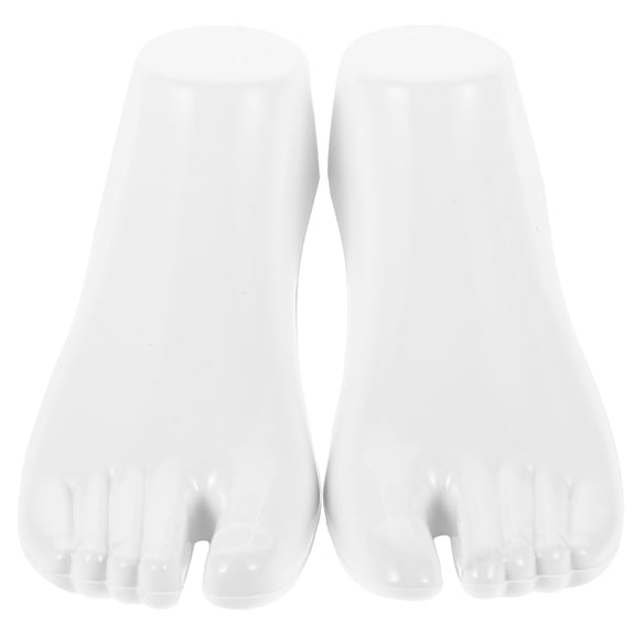 MLINS  Foot Display for Socks Mannequin Feet Women Shoes Women's White