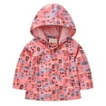 thumbnail image 2 of MEZZALL Stylish Girls Coats Jackets Long Sleeve Button Up Hooded Outerwear Kids For Casual And Outdoor Activities Cute Toddler Cartoon Clothing, 2 of 4